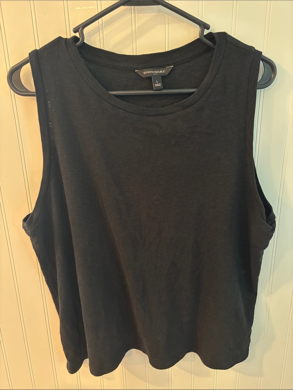 Banana Republic Black Sleeveless Relaxed Tank